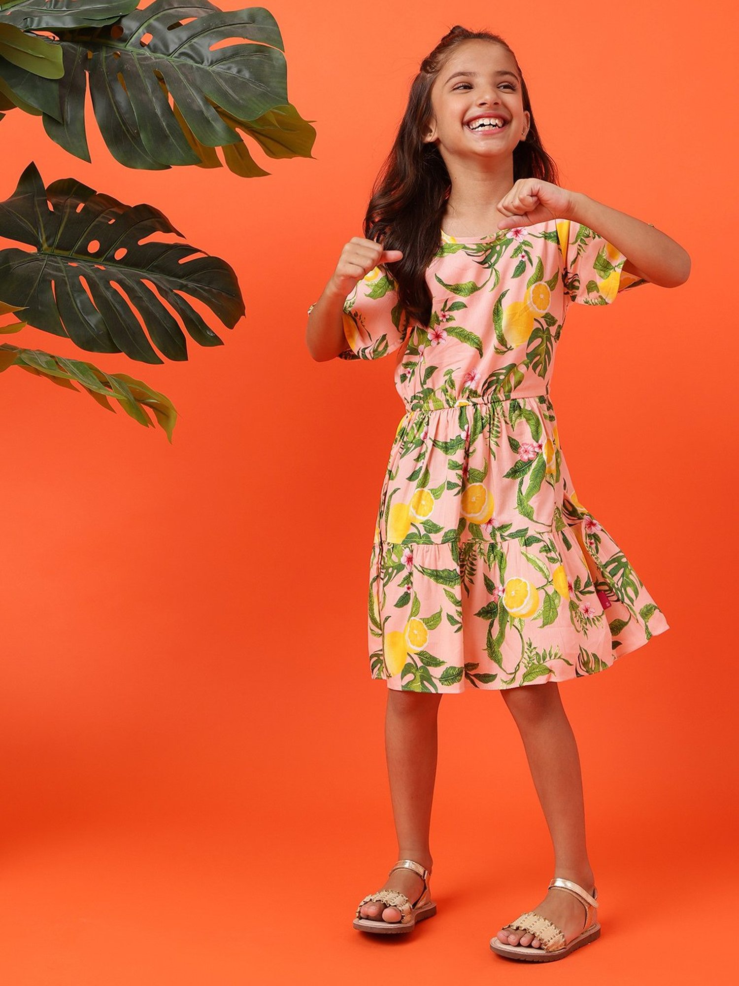 KIDS ONLY Black Floral Print Dress