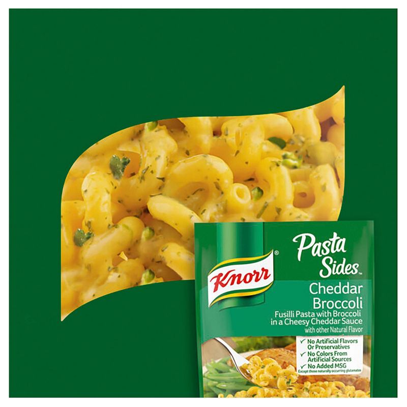 Knorr Pasta Side Dish for a warm, soothing meal Cheddar Broccoli easy preparation 4.3oz