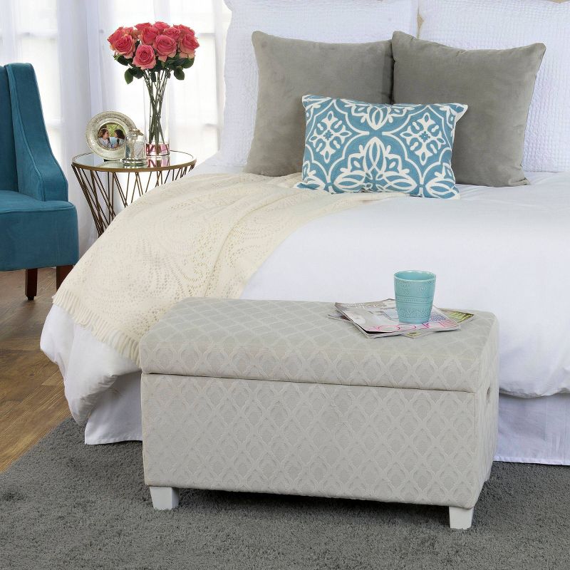 Kids' Juvenile Storage Bench Gray - HomePop