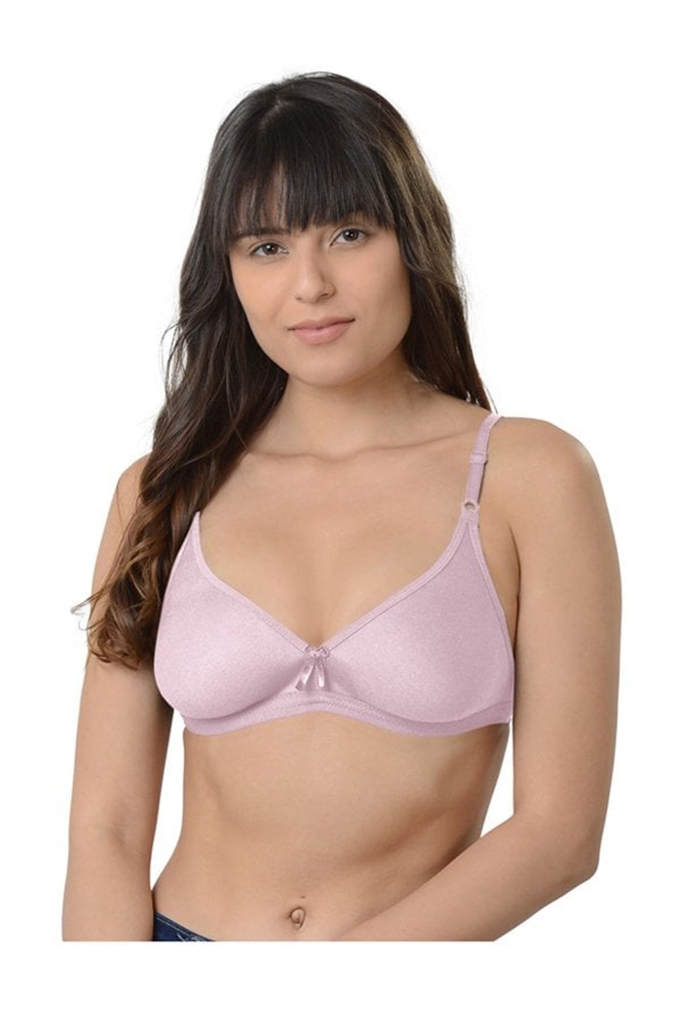 Da Intimo Pink Non-Wired Non-Padded Full Coverage Bra
