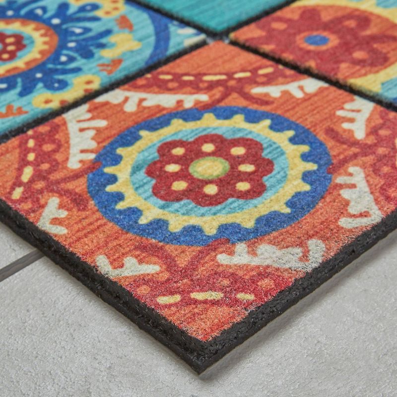 1'6"x2'6" Doorscapes Mat Welcome Exotic Tiles - Mohawk