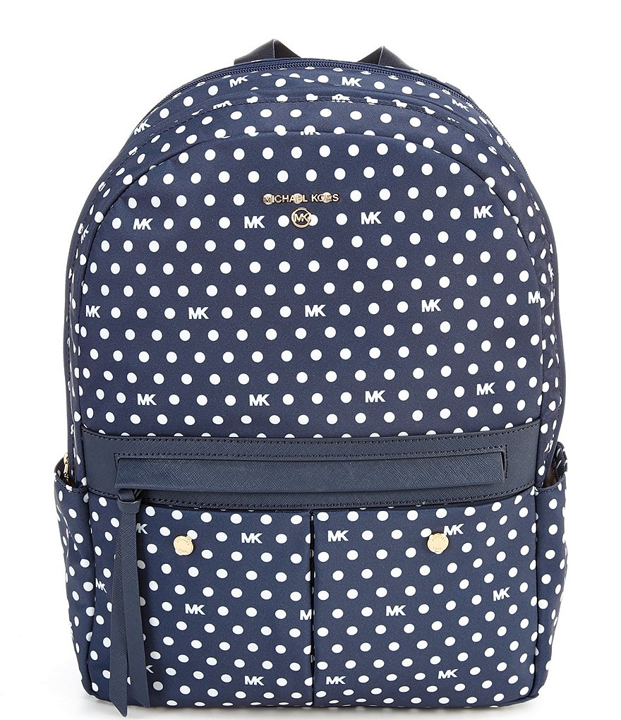 Michael Kors Prescott Polka Dot Signature Nylon Medium Backpack