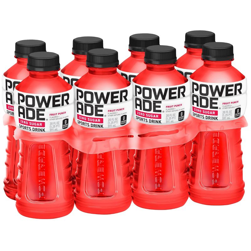 POWERADE Zero Fruit Punch Sports Drink - 8pk/20 fl oz Bottles