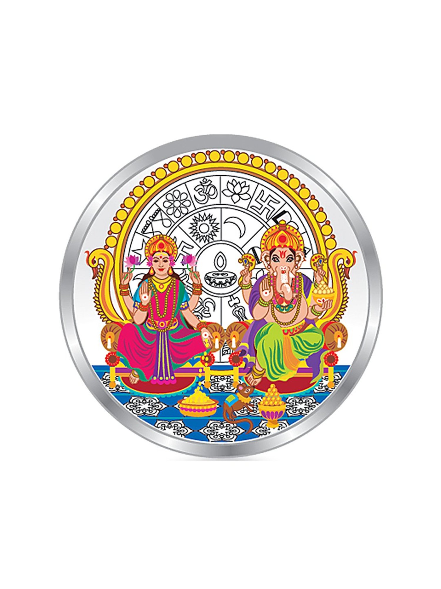 Taraash Lakshmi Ganesha 999 20gm Silver Coin by ACPL