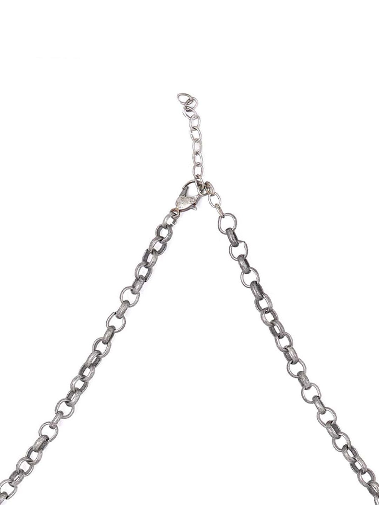 Teejh Alvira Antique Silver Polish Necklace