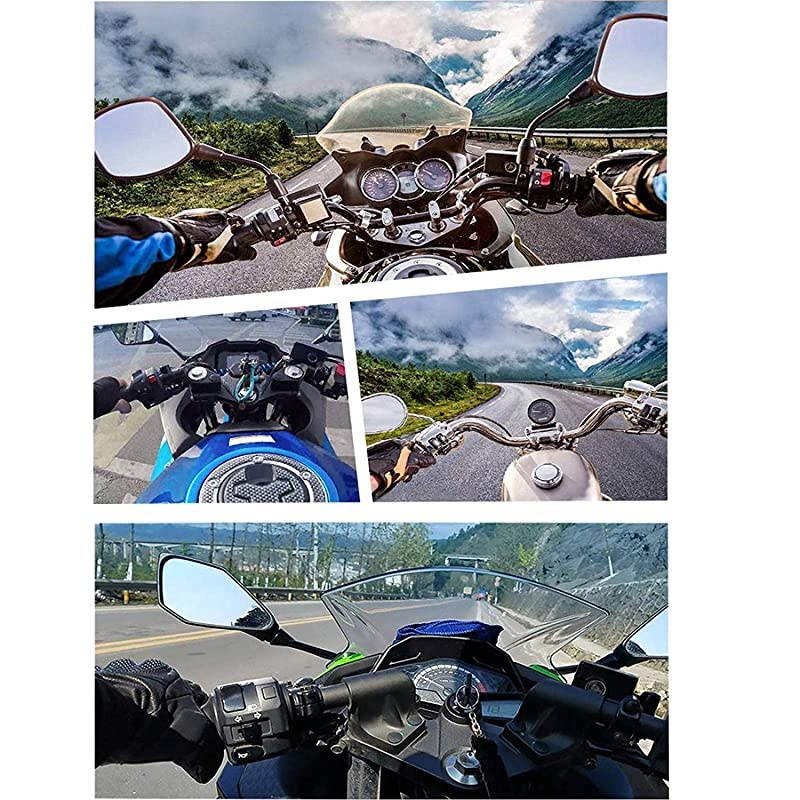 37in1 Motorcycle Helmet Chin Mount Kits for GoPro Hero 9 8 7 Black Silver White 6 5 4 Osmo and Other Action Camera with Extra Camera Tethers Mount Bases and Adhesive Pads