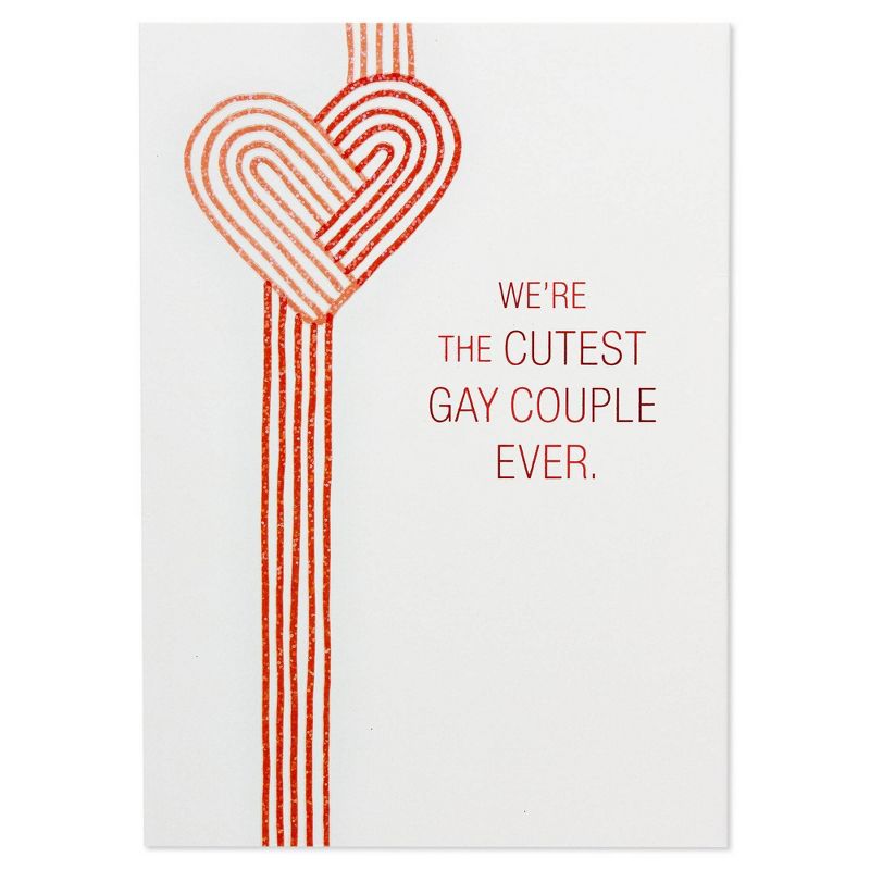 Cutest Gay Couple Valentine's Day Greeting Card