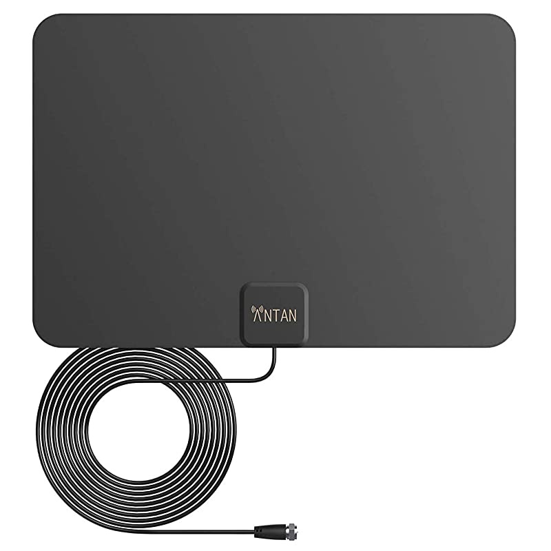 Indoor Window HDTV Antenna 35 45 Miles Range Support 8K 4K 1080P UHF VHF view HDTV Channels with Longer 16.5ft Coaxial Cable