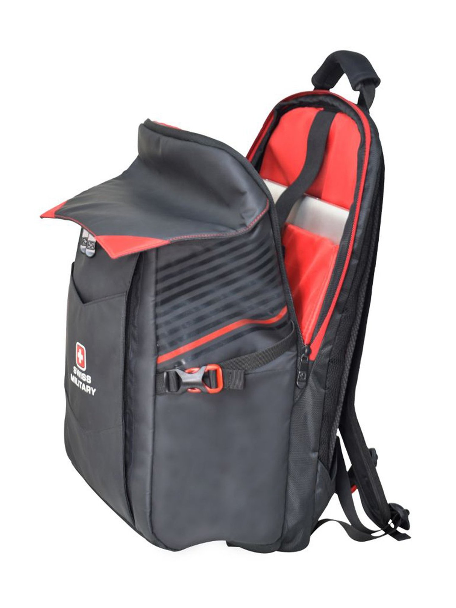 Swiss Military Black Backpack - 26 Ltrs