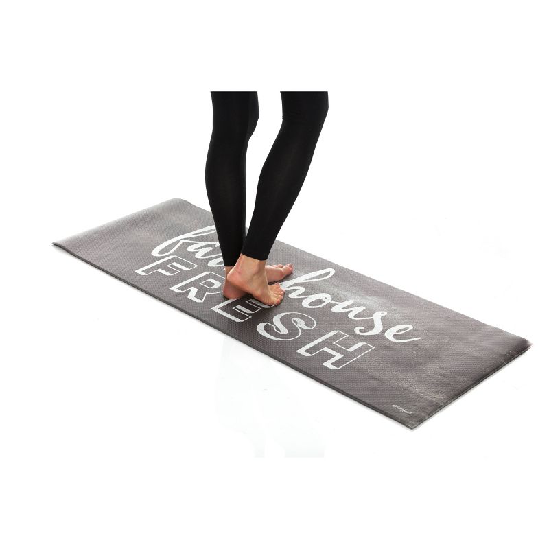 20"x34" Medallion Accent Kitchen Rug Blue - Threshold™