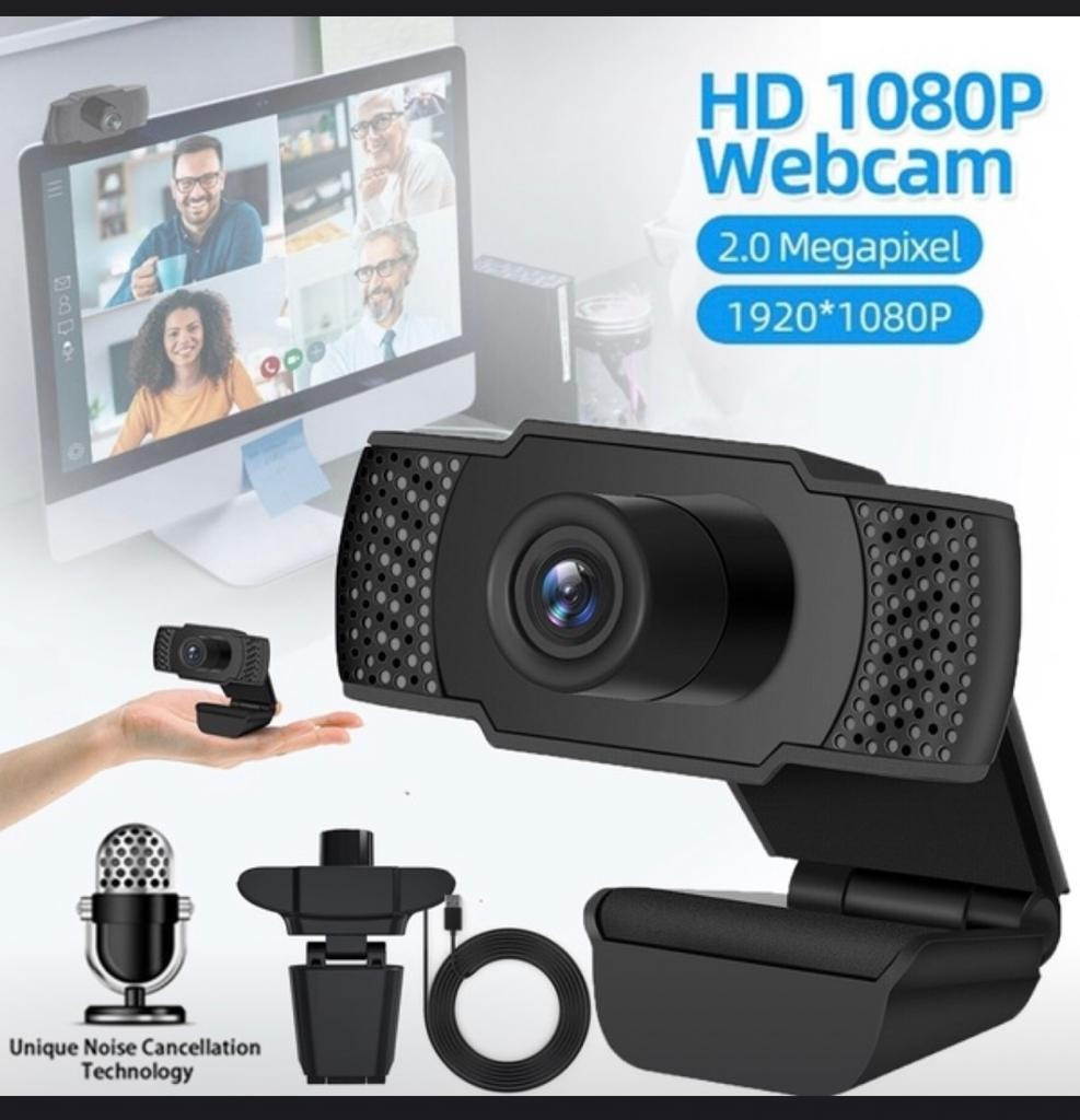 REAL-1080P Full HD USB Webcam Web Camera with Microphone for PC Desktop  Laptop
