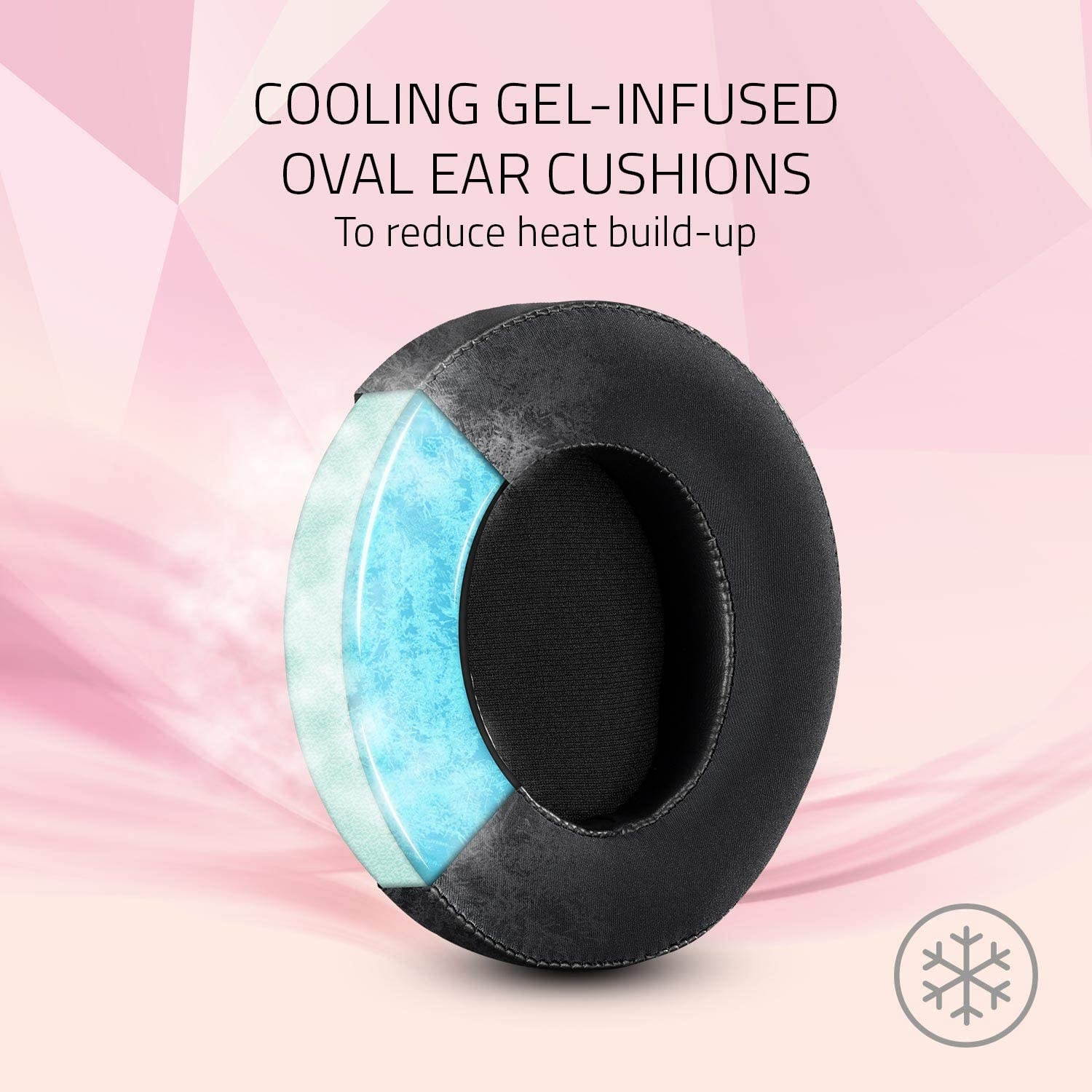 Razer Kraken Gaming Headset: Lightweight Aluminum Frame Retractable Noise Isolating Microphone For PC PS4 PS5 Switch Xbox One Xbox Series X & S Mobile 3.5 mm Audio Jack Quartz Pink