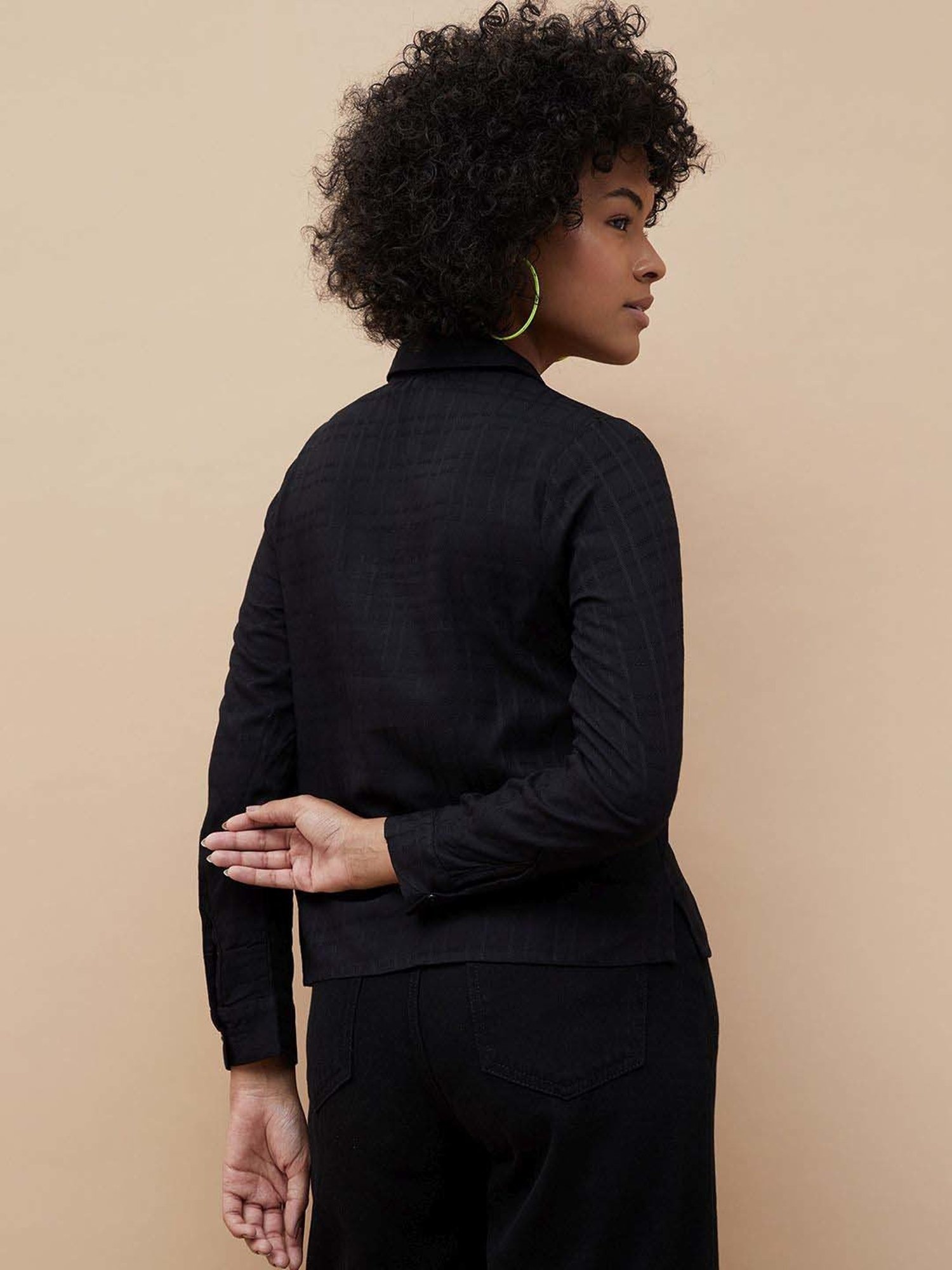 Fame Forever by Lifestyle Black Chequered Top