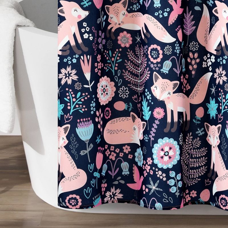 72"x72" Pixie Fox Shower Curtain - Lush Décor