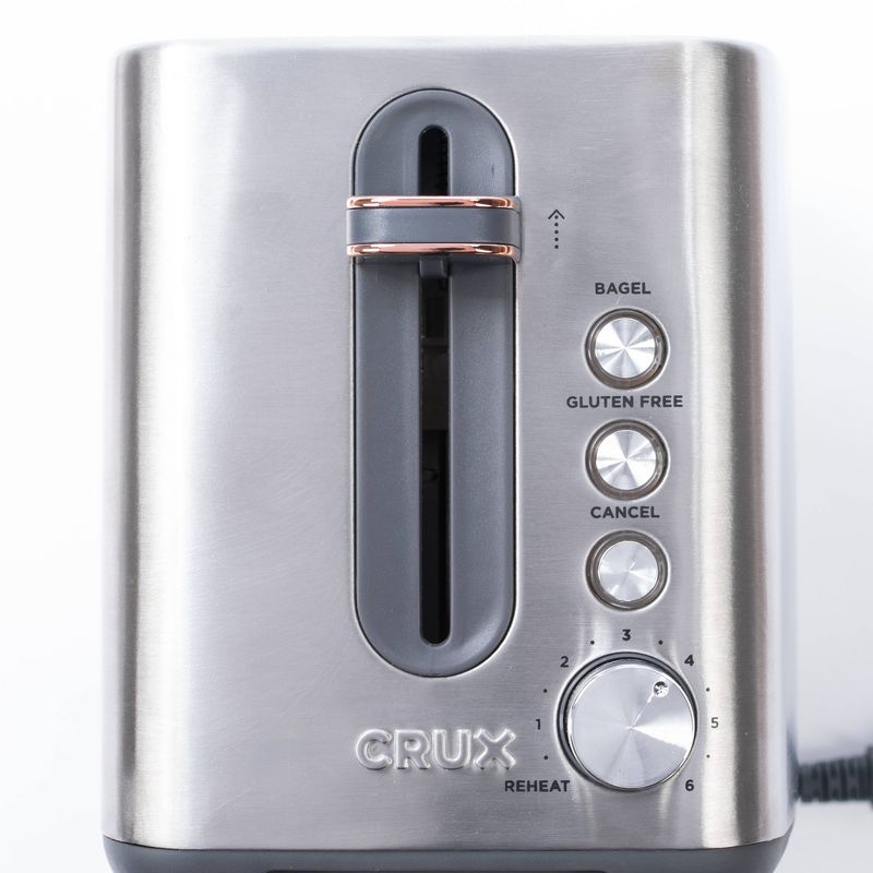 CRUX 2-Slice Toaster - Silver
