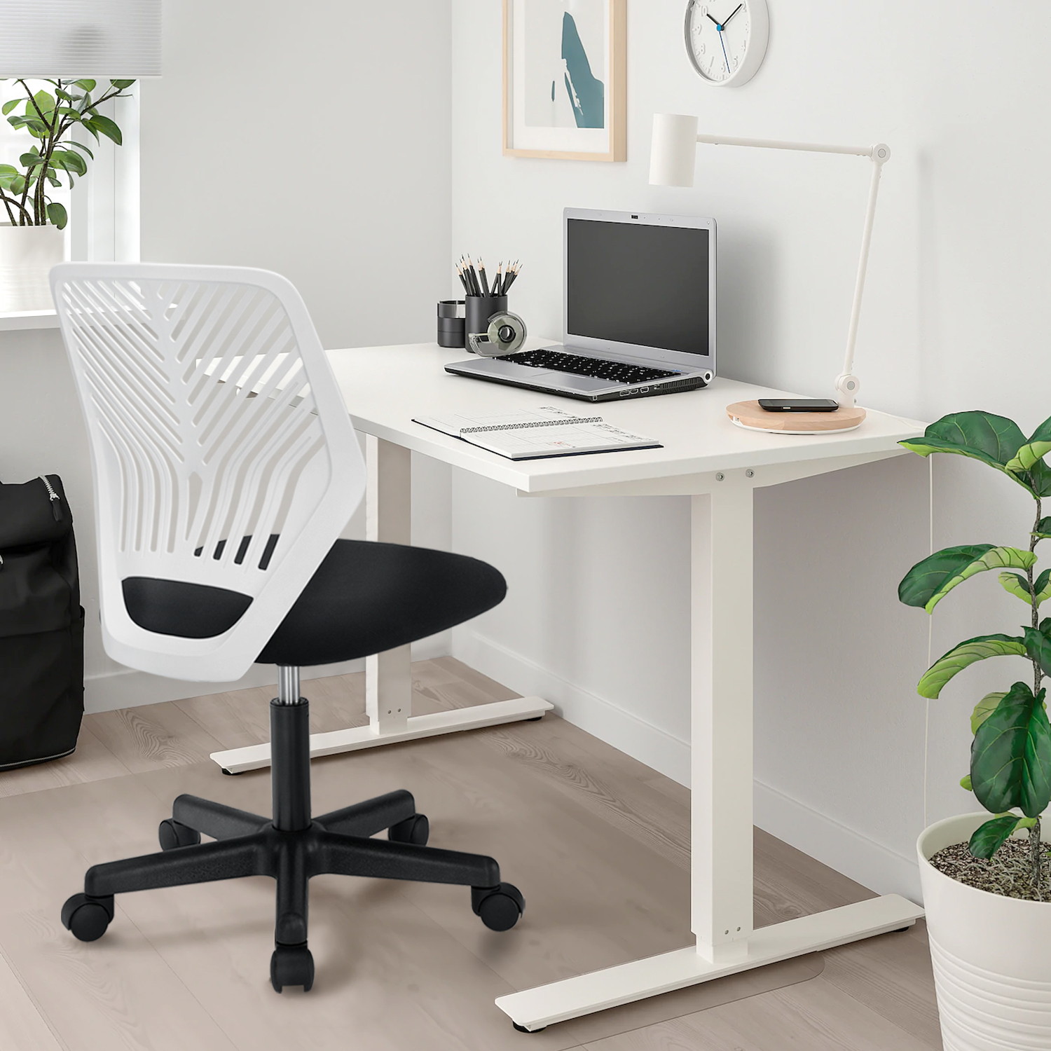 Vitesse Office Chair Armless Desk Chair Mesh Computer Chair Task Chair with Back Support Swivel Rolling Executive Chair for Back Pain,Black