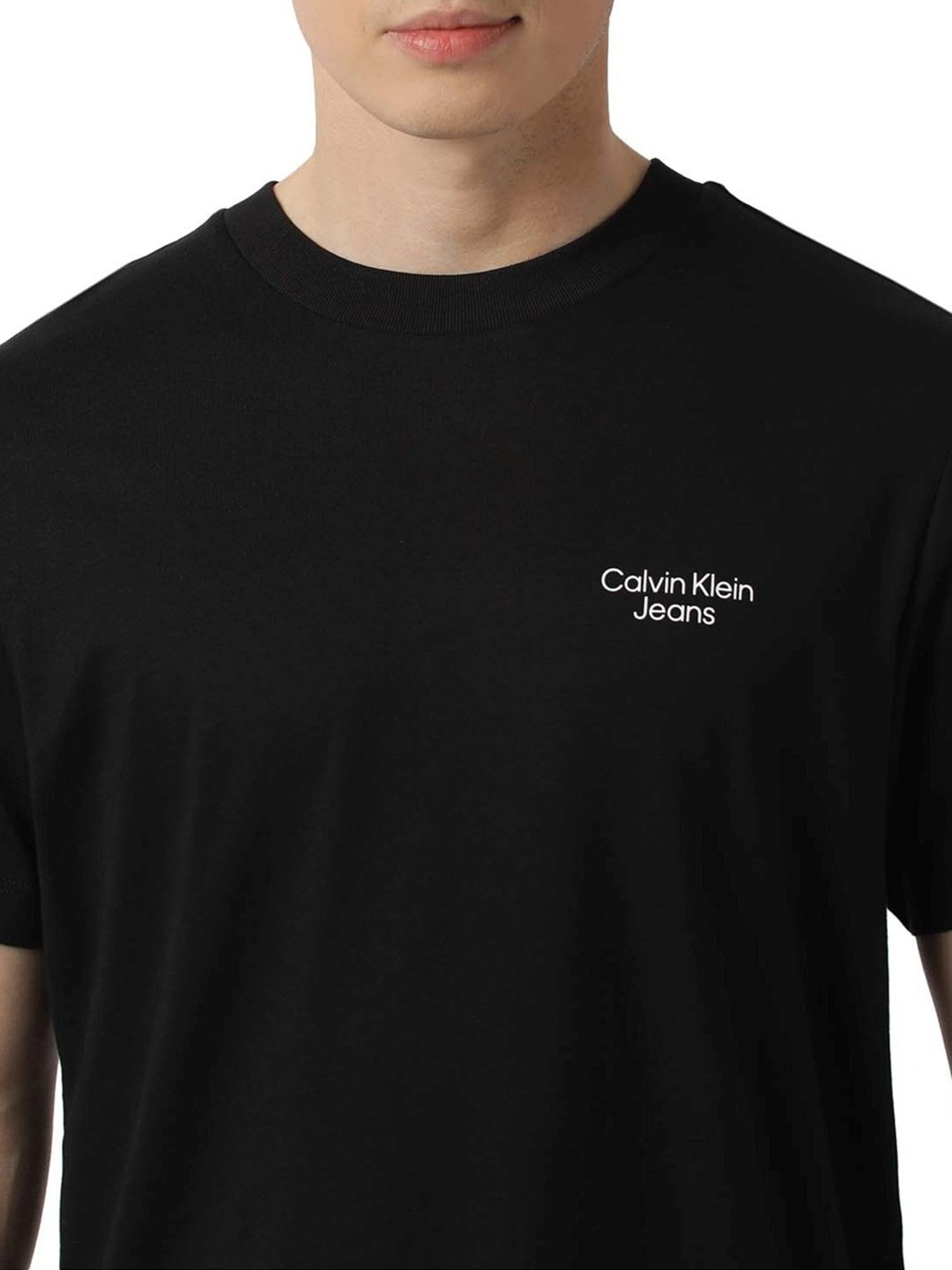 Calvin Klein Jeans Black Logo Boxy Fit T-Shirt
