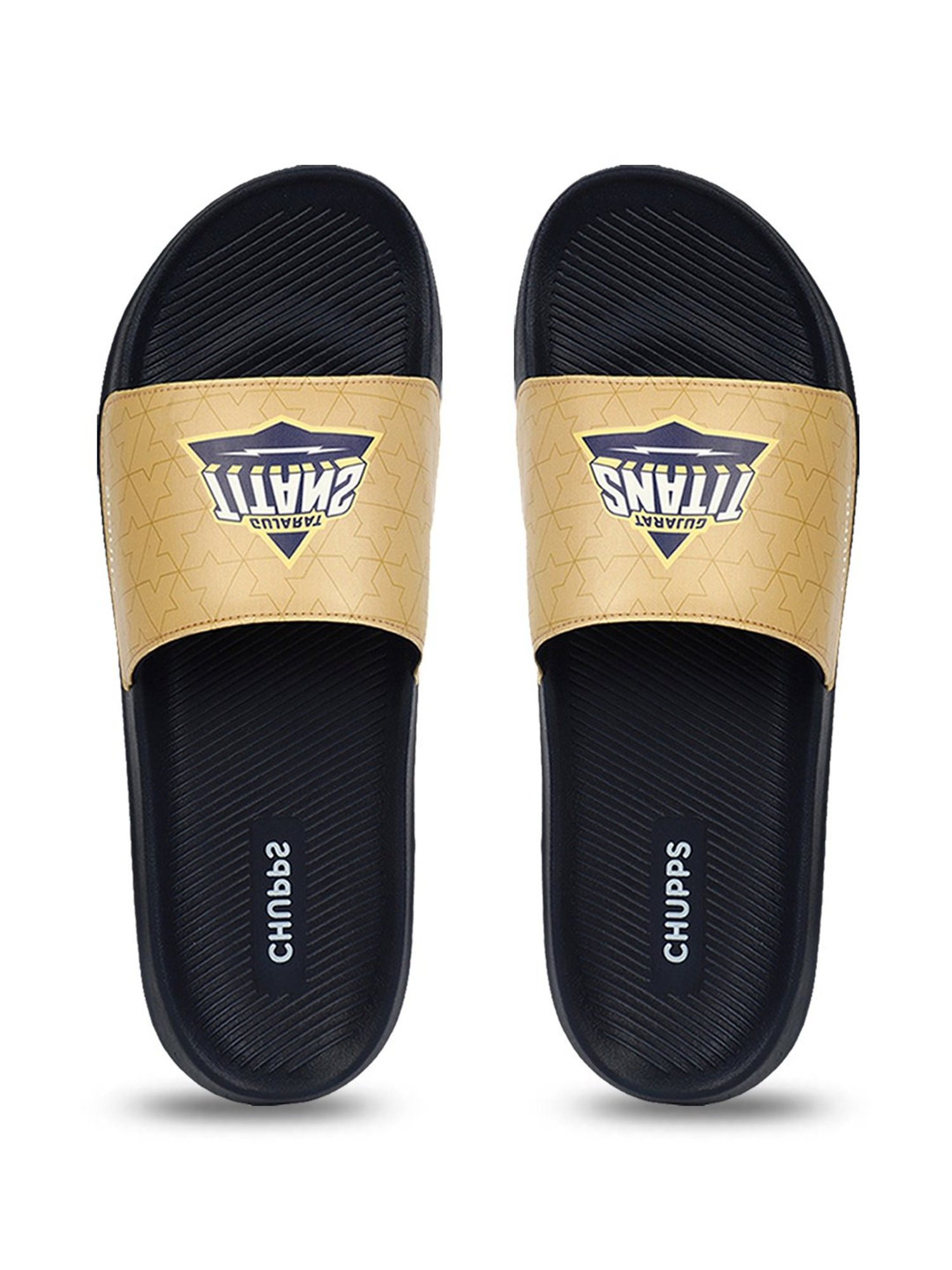 Chupps Men's Gujarat Titans Beige Slides