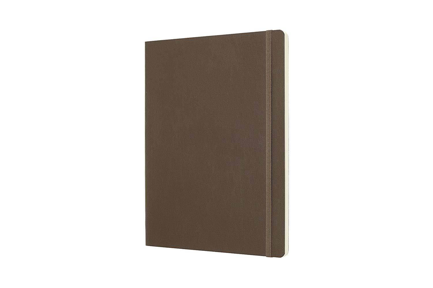 Moleskine Classic Notebook, Extra Large, Plain, Brown Earth, Soft Cover (7.5 x 9.75)