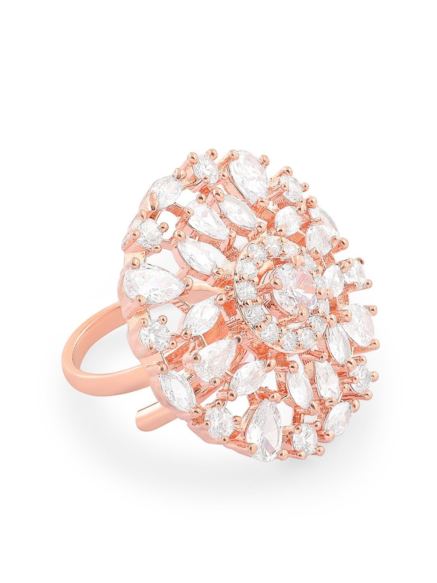 Accessorize London Women's Jewel Embellished Rings Set Of Three White