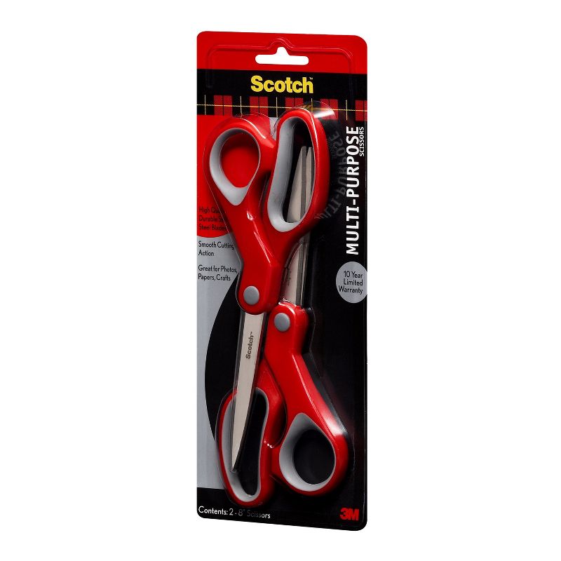 Scotch 2pk Multi-Purpose 8" Scissors