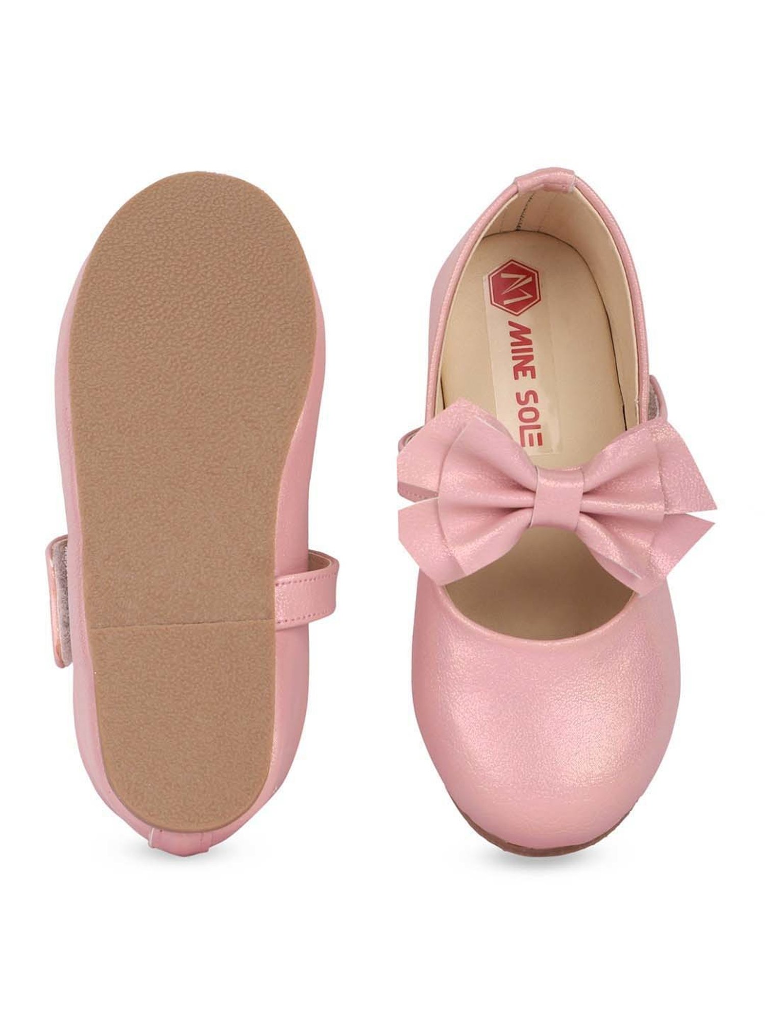 Minesole Kids Blush Pink Mary Jane Shoes
