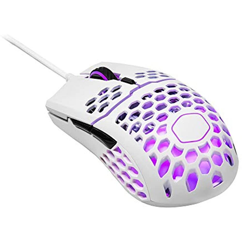 Cooler Master MM711 Gaming Mouse with Lightweight Honeycomb Shell, Ultraweave Cable, 16000 DPI Optical Sensor and RGB Accents