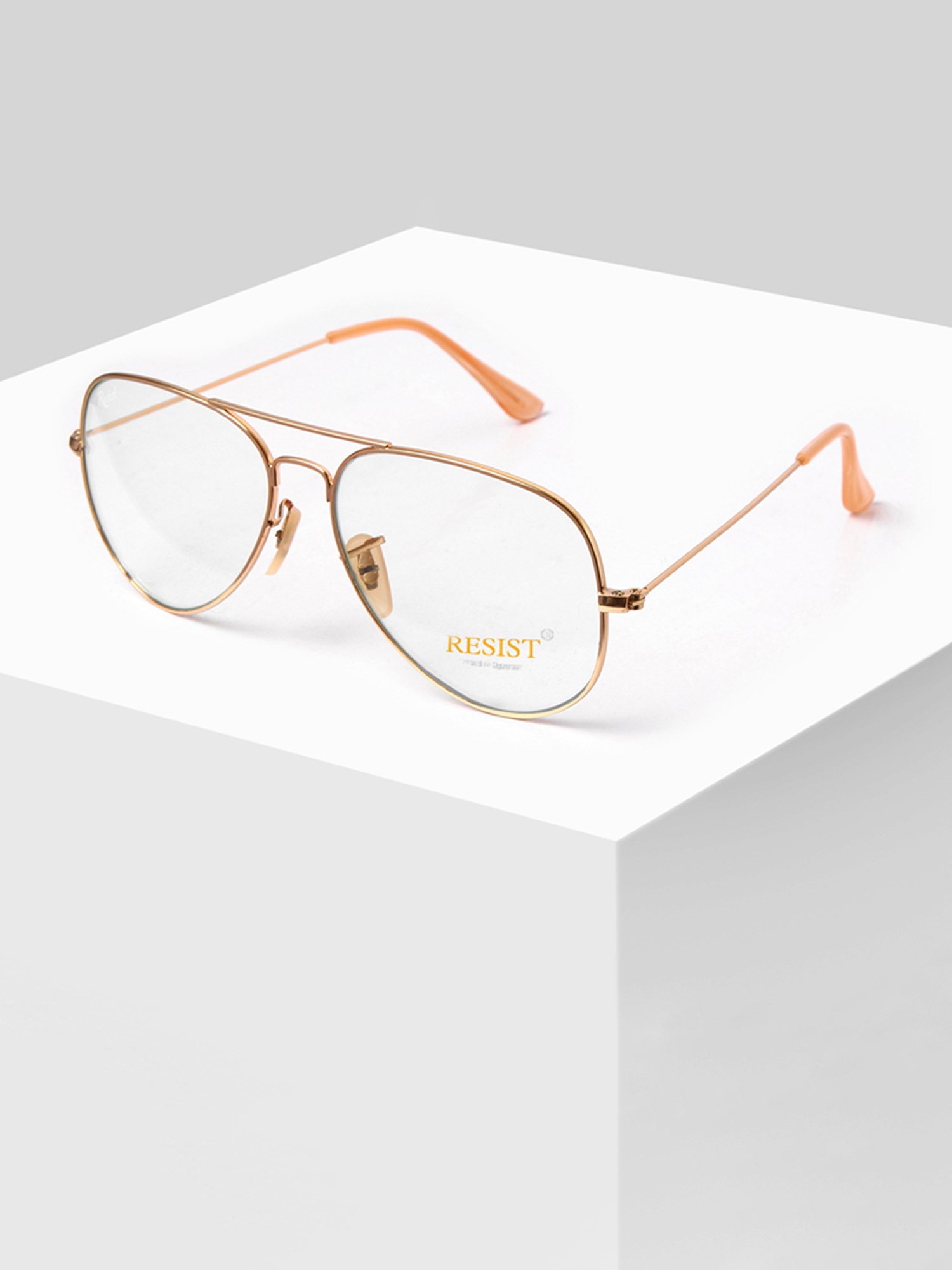 Resist Eyewear Clear Aviator UV Protection Unisex Sunglasses