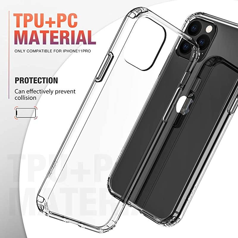 Compatible with iPhone 11 Pro Case Clear AntiScratch Shockproof Cases Cover for iPhone 11 Pro 58 inch