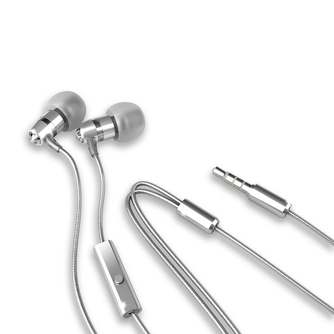 Mee audio Turquoise Blue  EP-M11J-TQ-MEE  In-Ear Headphones with Microphone Made with Swarovski Crystals