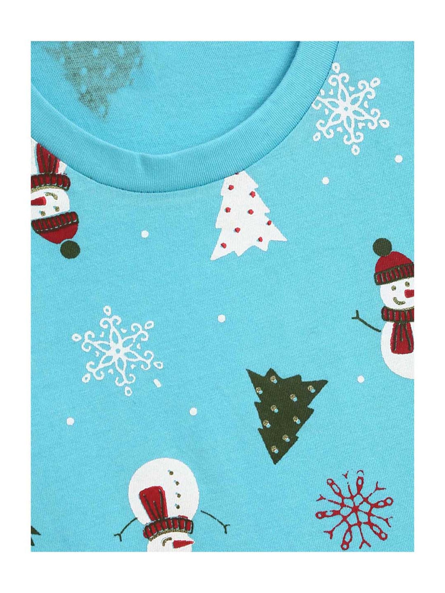 Kids Craft Blue Printed T-Shirt with Pyjamas