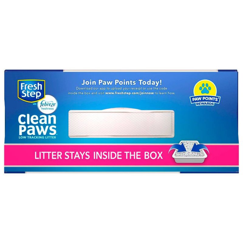 Fresh Step Clean Paws Multi-Cat with the Power of Febreze Scented Clumping Cat Litter - 22.5lbs