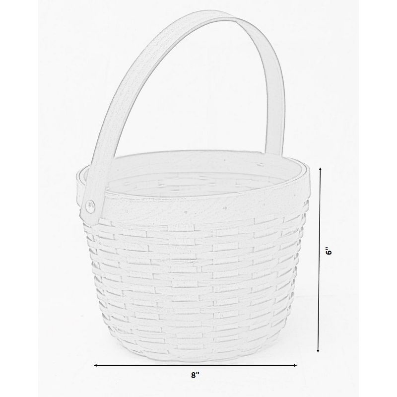 Vintiquewise Small Wood Chip Apple Picking Basket