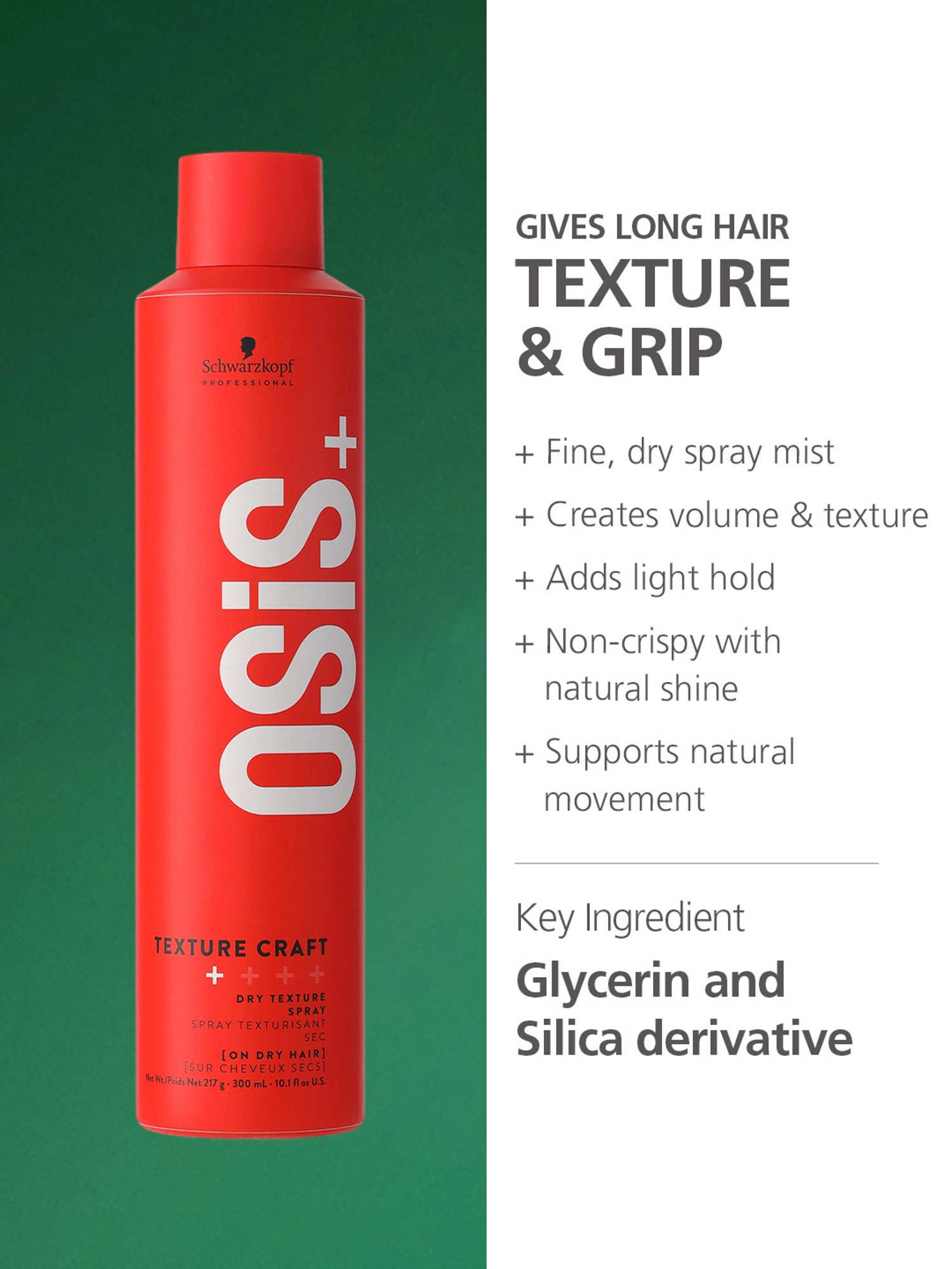 Schwarzkopf Professional Osis+ Texture Craft + Dry Texture Spray - 300 ml
