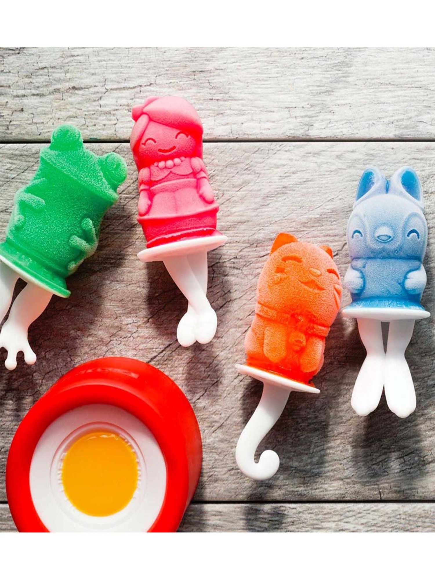 Zoku Multicolor Plastic Ice-Cube Pop Mould - Set of 4