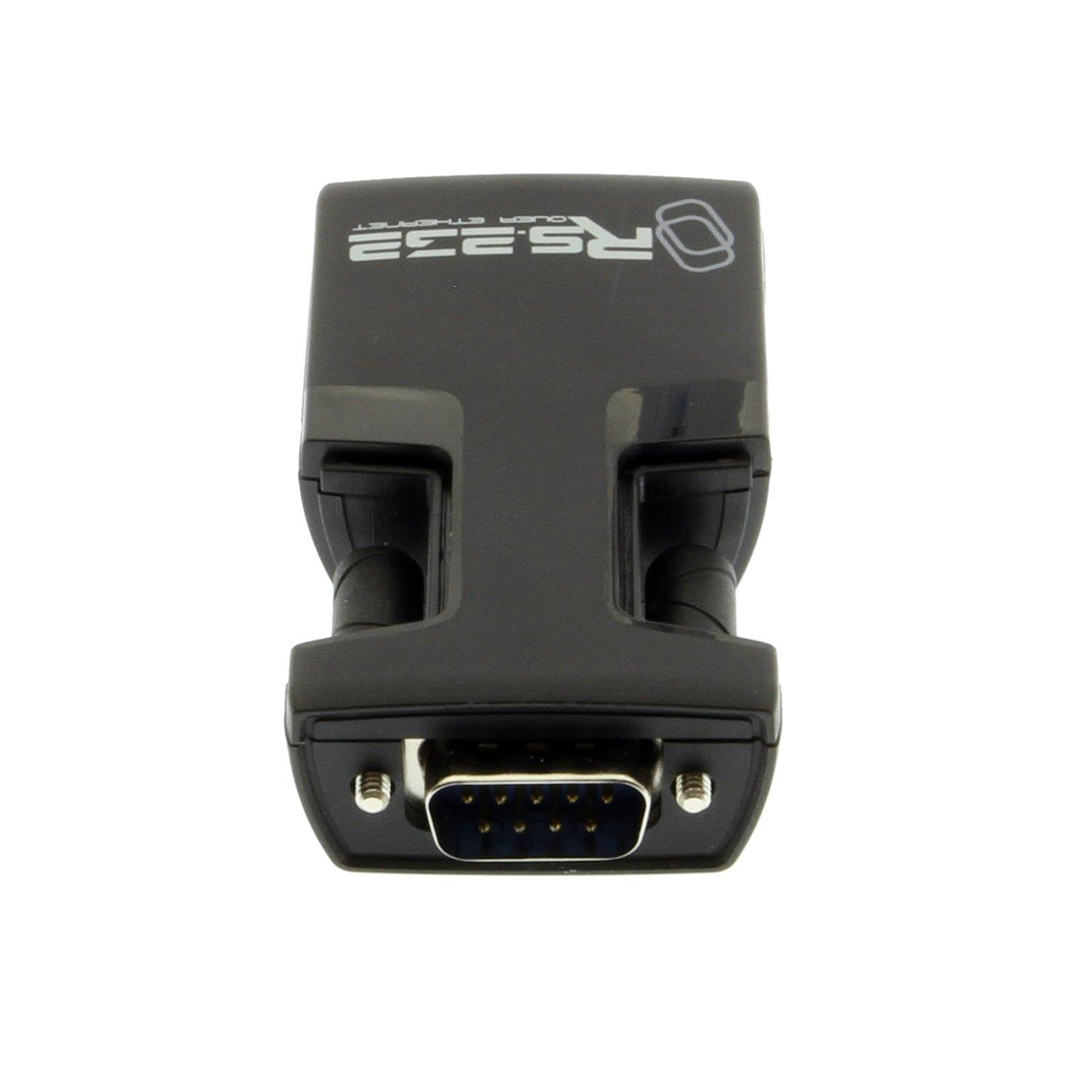 CableMax CableMax Ethernet to RS232 9 Pin Dongle up to 230kbps