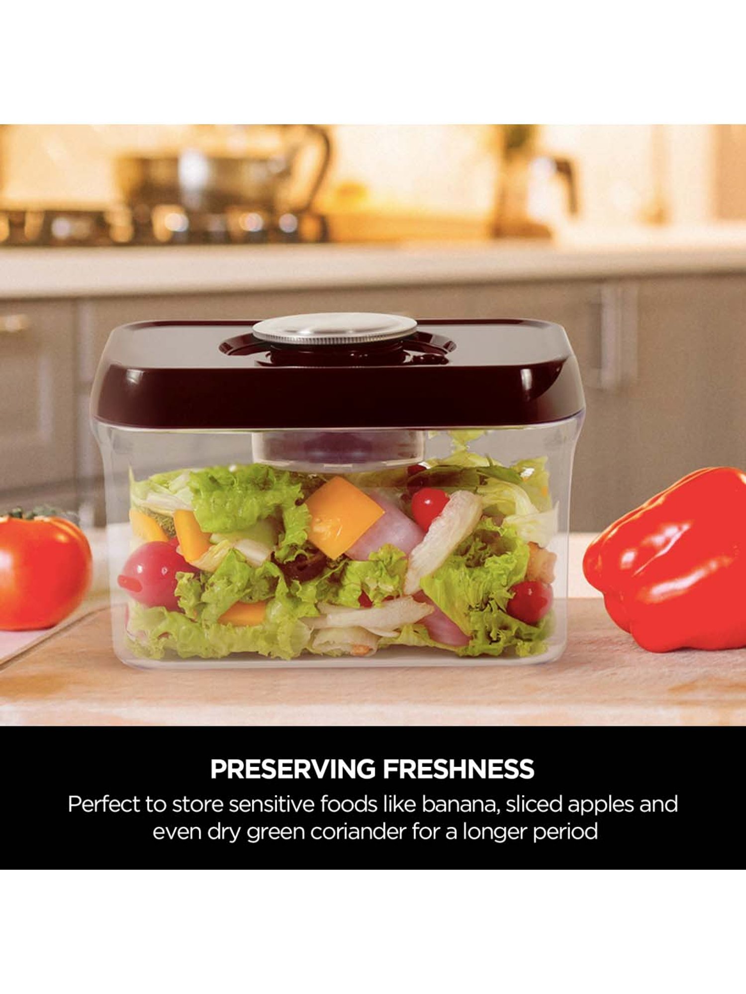 Aristo Silver Stainless Steel Storage Containers with Base Stand - Set of 7