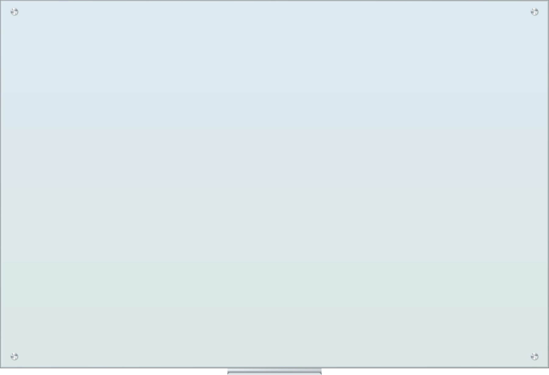 U Brands Glass Dry Erase Board 70 x 47 Inches White Frosted Surface Frameless