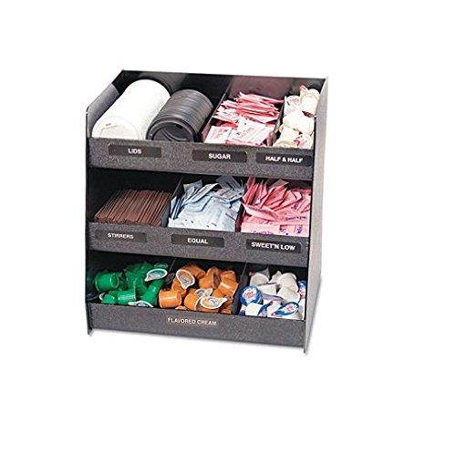 VRTVFC1515 Vertical Condiment Organizer, 14 1/2w x 11 3/4d x 15h, Black