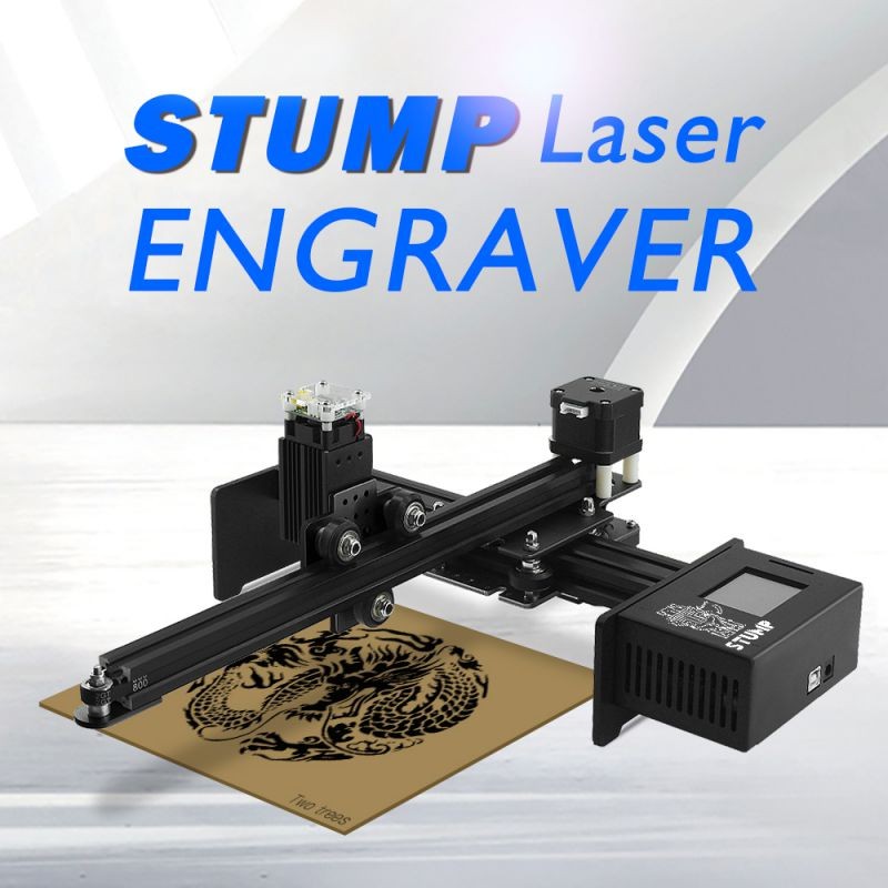 STUMP laser engraving machine - 2.5W - single arm - 2.8-inch color touch screen - support offline SD card/online