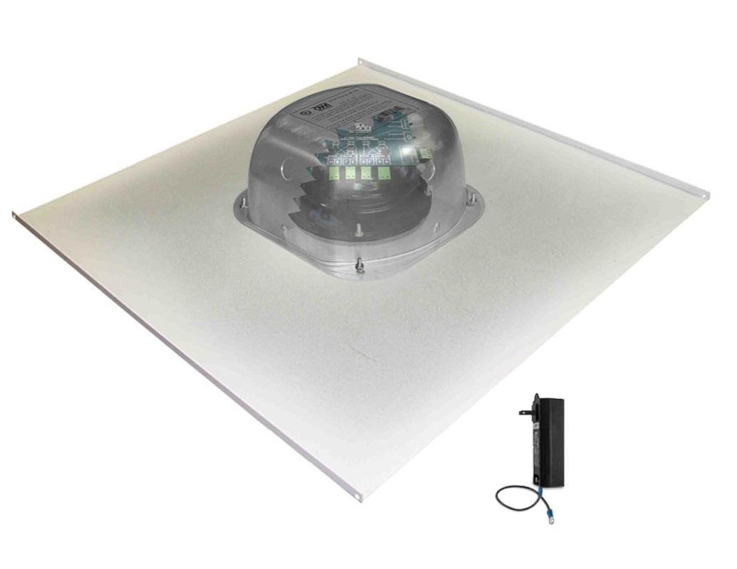 OWI 2X2AMP-HDTR61 6 inch Three Source/Integratable Amplified/2X2 Metal Tile/In Ceiling Speaker with Transformer
