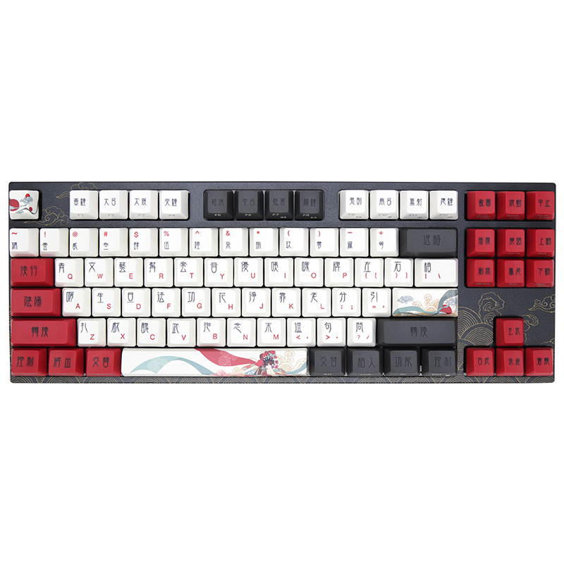 Varmilo VA87M Beijing Opera Mechanical Keyboard Wired Blue Cherry MX Switch Keyboard Adjustable Bracket Ergonomics