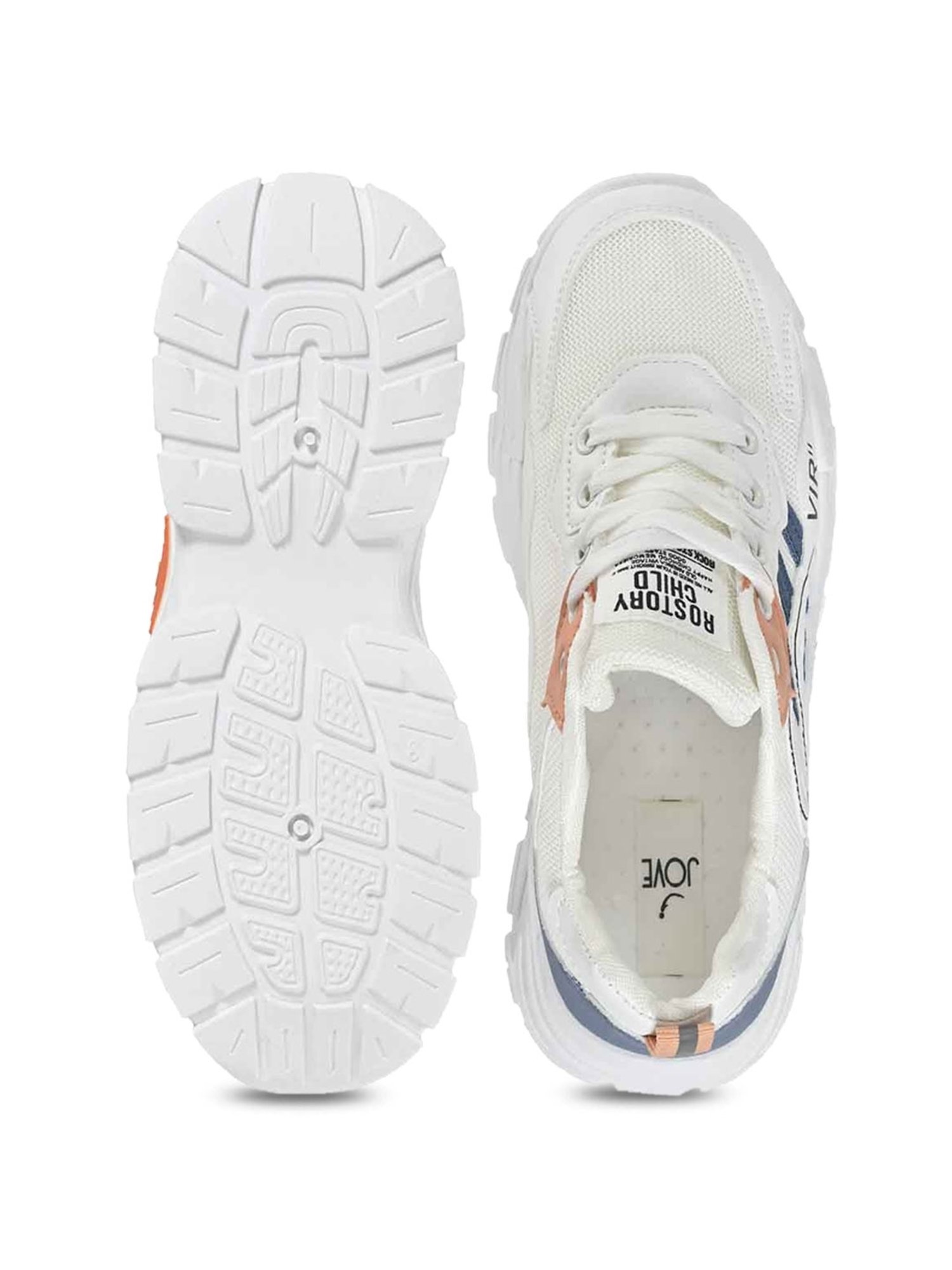 Jove Women's White Casual Sneakers