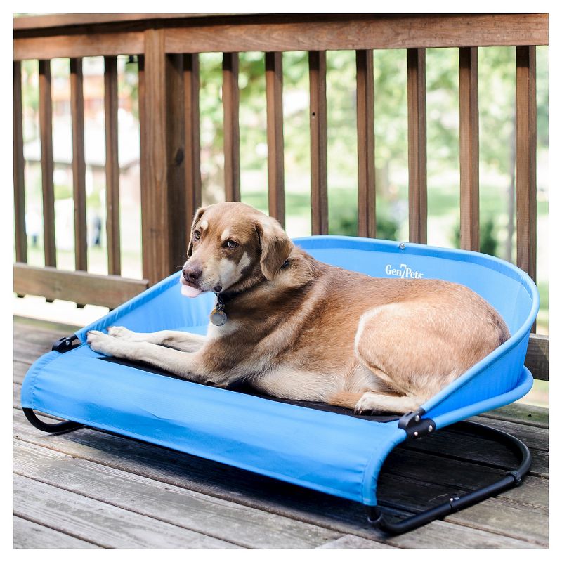 Gen7Pets Cool-Air Cot Pet Bed - Trailblazer Blue - Medium