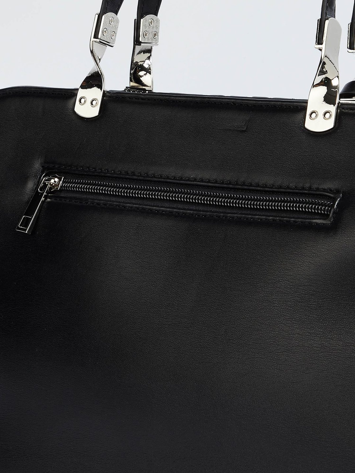 Code by Lifestyle Black Quilted Handbag