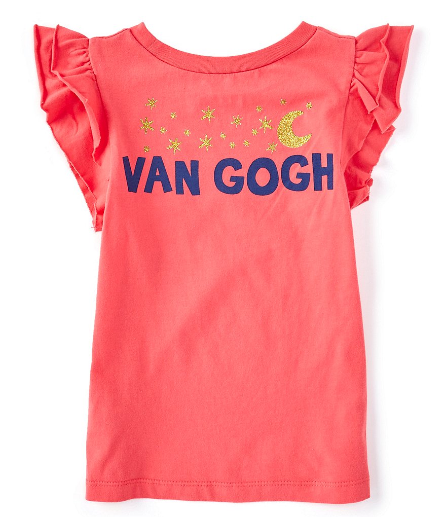 Peek Little/Big Girls 2T-12 Short-Sleeve Van Gogh Artist Tee