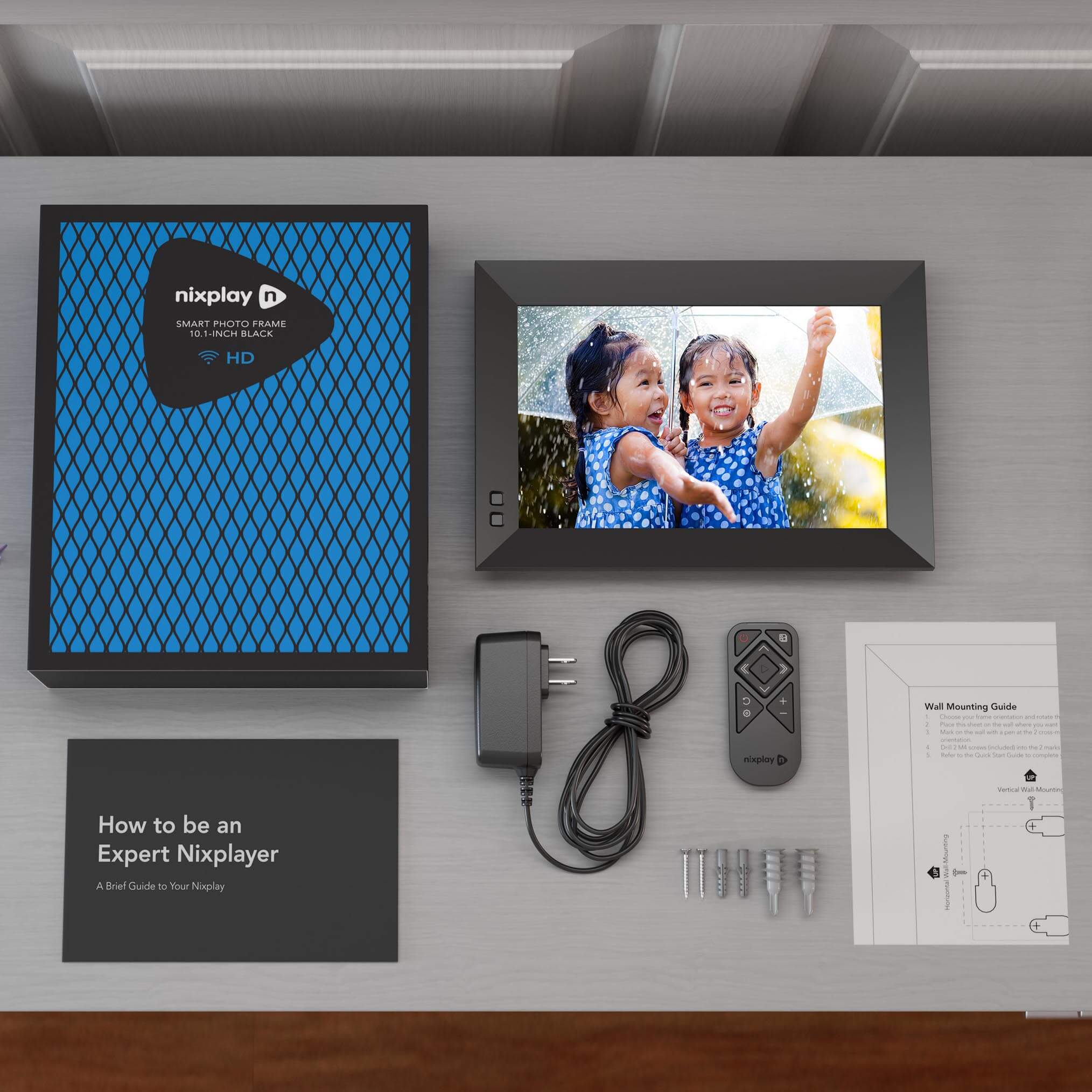 Nixplay 10.1 inch Smart Digital Picture frame - Share Photos via Email or App