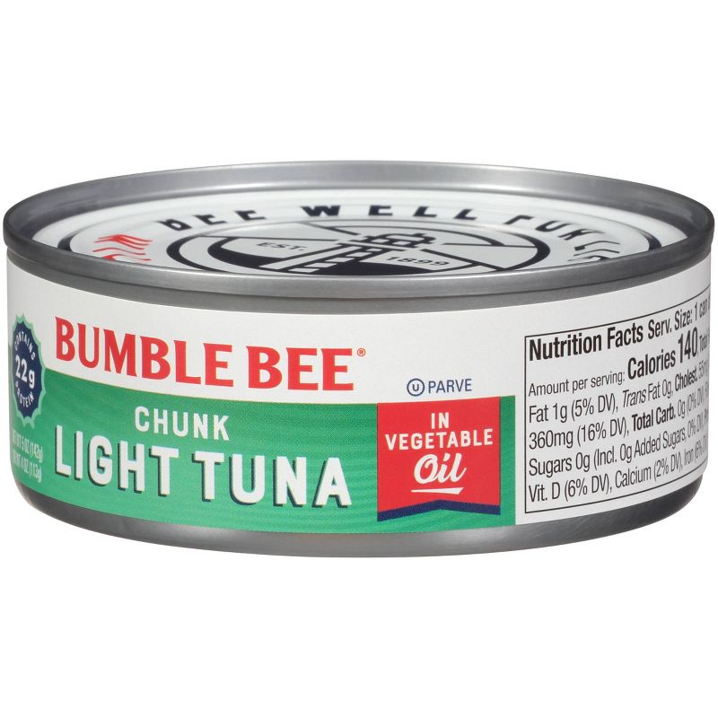Bumble Bee Chunk Light Tuna in Vegetable Oil - 5oz