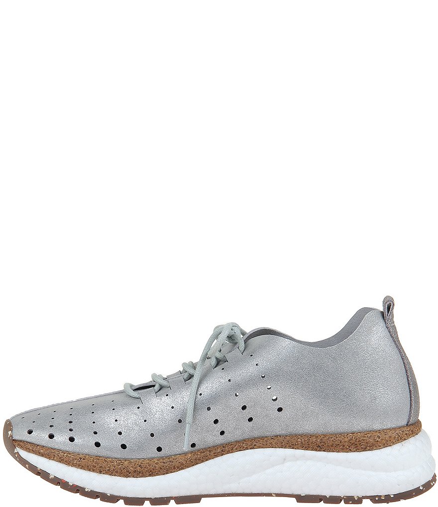 OTBT Alstead Metallic Suede Lace-Up Wedge Sneakers