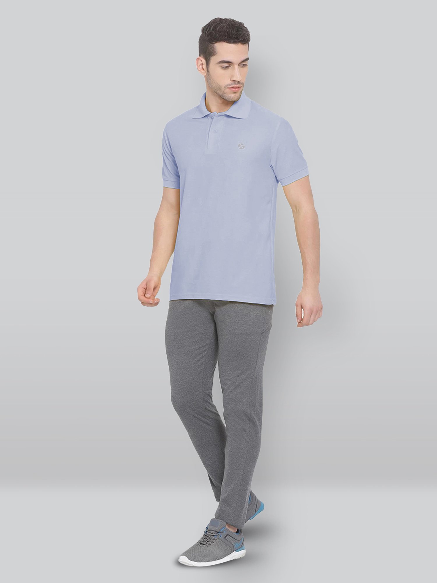 Lux Nitro Light Violet Regular Fit Polo T-Shirt